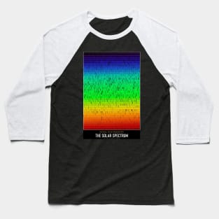 High Resolution Astronomy The Solar Spectrum Baseball T-Shirt